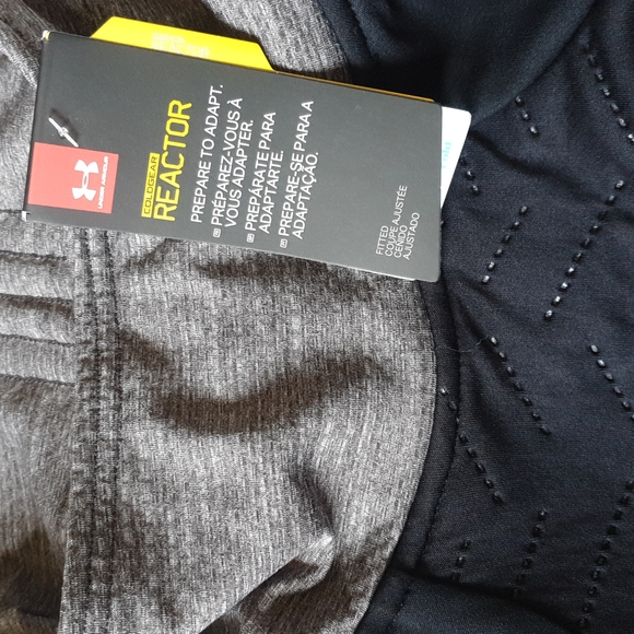 Under Armour ColdGear Reactor 3G Pullover Mock Neck Black & Grey Vest Jacket SM - Picture 7 of 16
